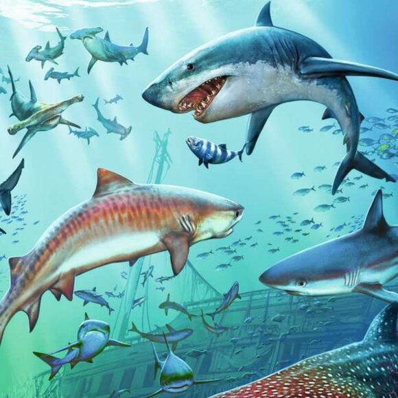 New sealed Ravensburger-3x49 Piece Puzzle Ocean Life (3 different puzzles ) - Picture 11 of 16